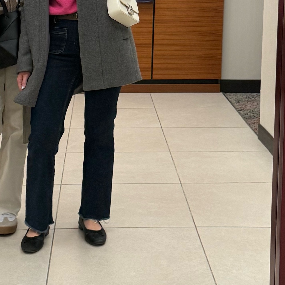 Mango Mini Flare Ankle Jeans